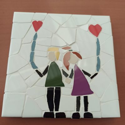 posavasos trencadis con globos