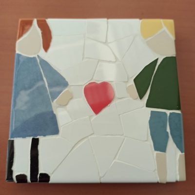 posavasos trenacadis con motivo de amor