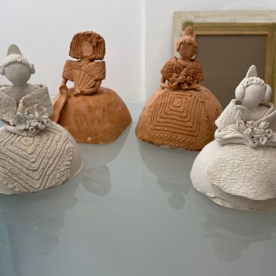 Figura Fallera o Menina sin esmalte