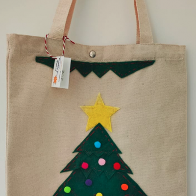 Bolsa fieltro navidad