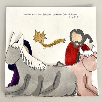 Felicitación navidad desplegable