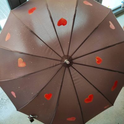 Paraguas corazones