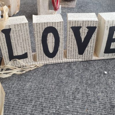 Bloques de letras LOVE
