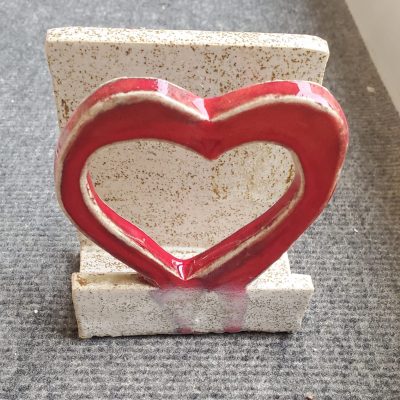 Servilletero corazón