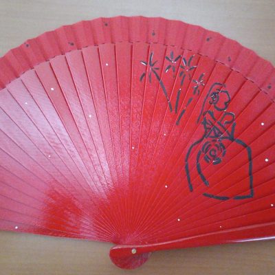 Abanico Fallera Rojo