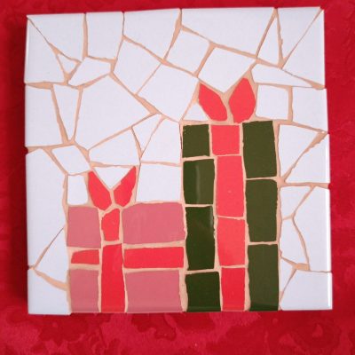 Posacafeteras de trencadís Navidad