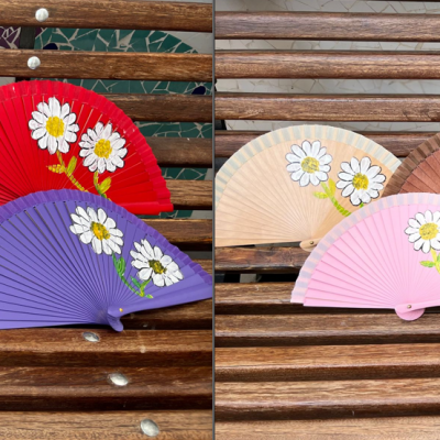 Abanicos con flores