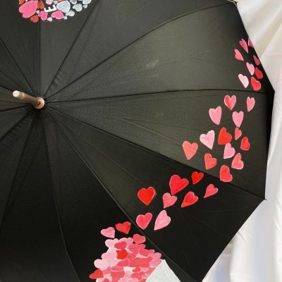 Paraguas de corazones